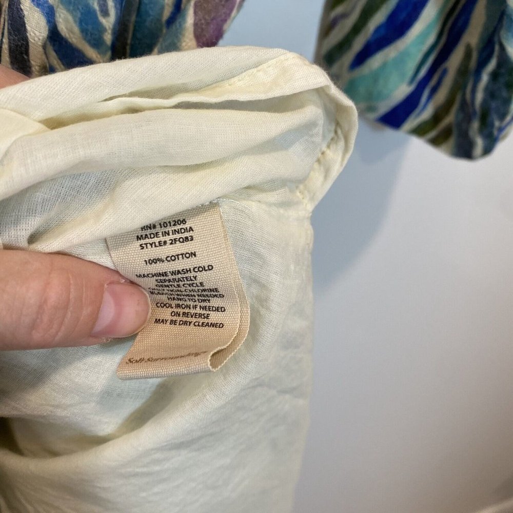 Soft Surroundings Multicolor Wave Pattern Long Sl… - image 6